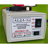 АІДА-5s — автоматичний імпульсний десульфатувальний зарядний пристрій для АКБ 4-75А*год із режимом зберігання