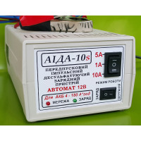 Зарядне передпускове АЇДА-10s —автомат. імпульсне десульфатирующее для АКБ 4-180А*год, режим зберігання
