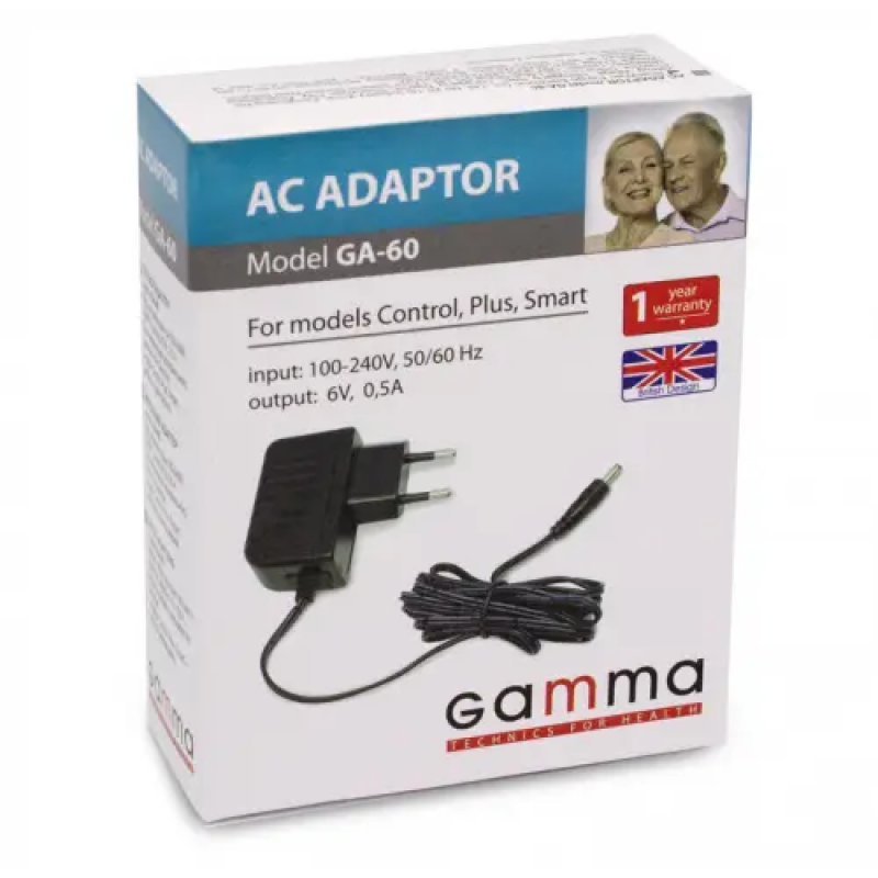Адаптер мережевий Gamma GA-60 для тонометрів (Optima, Control, Smart, Plus)