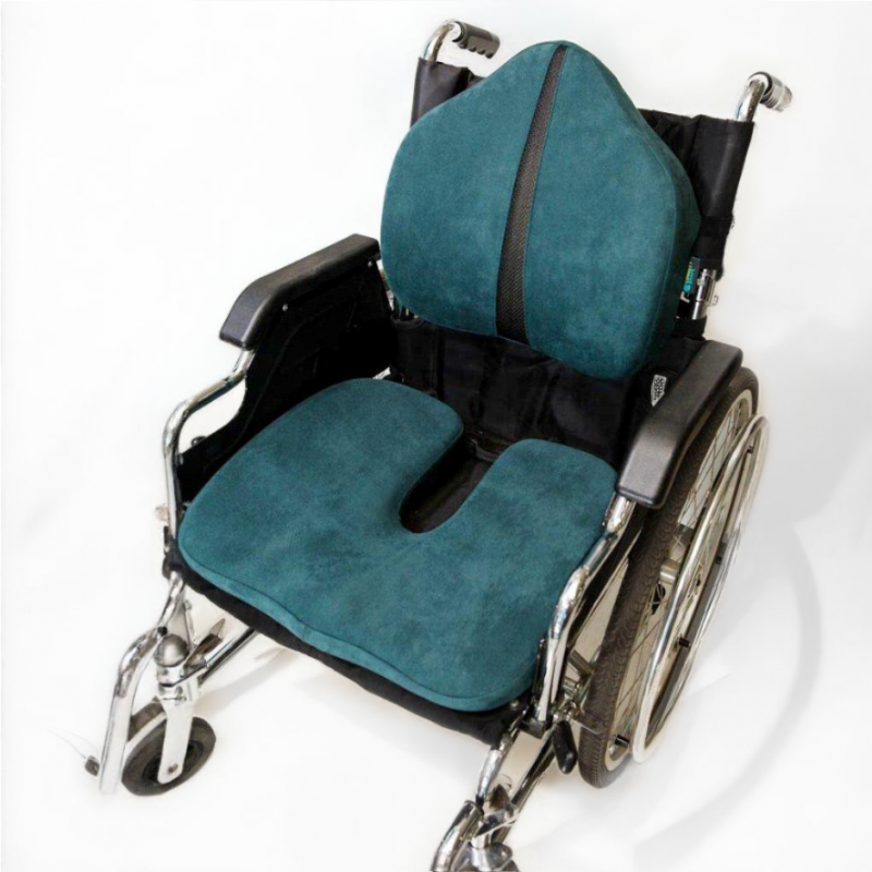Ортопедична подушка для сидіння - Model-1. Correct Shape®. Подушка від геморою, подагри, простатита смарагдовий