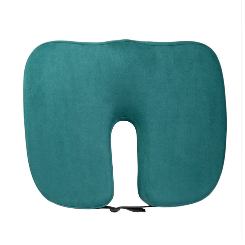 Ортопедична подушка для сидіння - Model-1. Correct Shape®. Подушка від геморою, подагри, простатита смарагдовий
