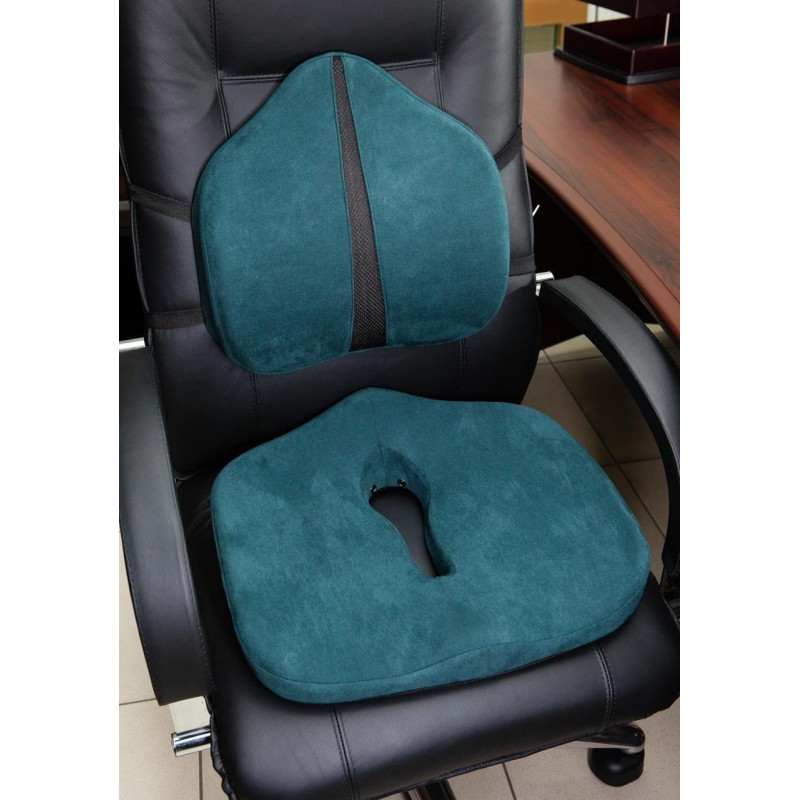 Ортопедічна подушка під спину - Correct Line Max Correct Shape® смарагдовий