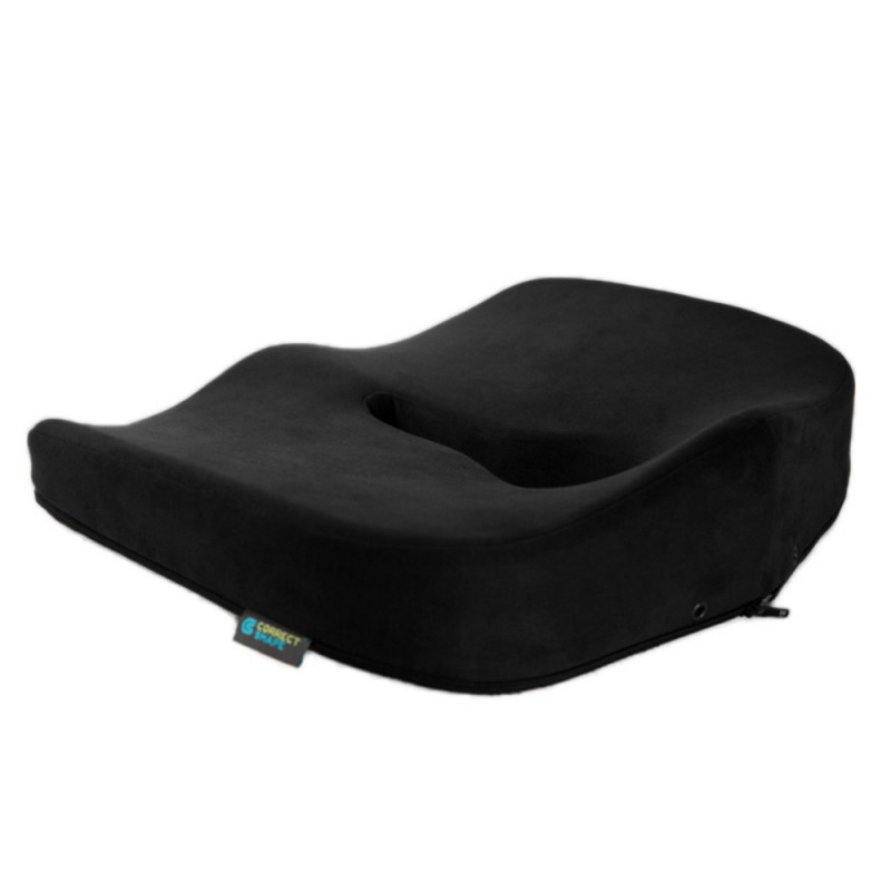 Ортопедична подушка для сидіння - Max Comfort, Correct Shape®. Подушка від геморою, простатиту, подагри чорний