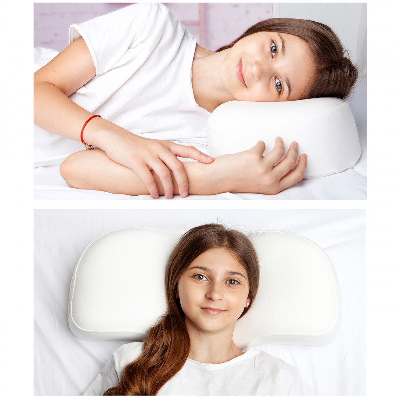 Ортопедична подушка для сну Family Dream® розмір M (clothing: XS - S) молочний