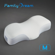 Ортопедична подушка для сну Family Dream® розмір M (clothing: XS - S) молочний