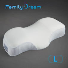 Ортопедична подушка для сну Family Dream® розмір L (clothing: M - L) молочний