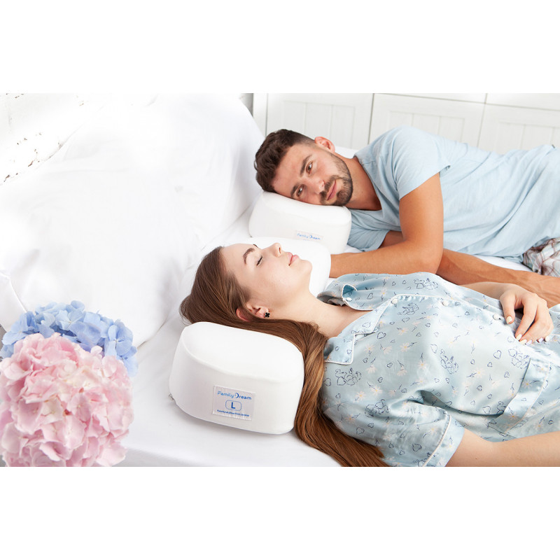 Ортопедична подушка для сну Family Dream® розмір XL (clothing: XL - XXXL) молочний