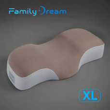 Ортопедична подушка для сну Family Dream® розмір XL (clothing: XL - XXXL) капучино
