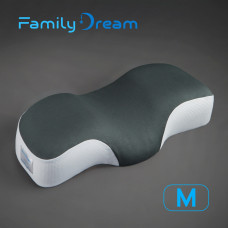Ортопедична подушка для сну Family Dream® розмір M (clothing: XS - S) темна олива