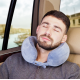 Ортопедична подушка бублік для мандрівок Good Travel, Correct Shape® салатовий