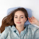 Похідна компактна ортопедична подушка для сну Travel Pillow, Correct Shape® (розмір L) блакитний