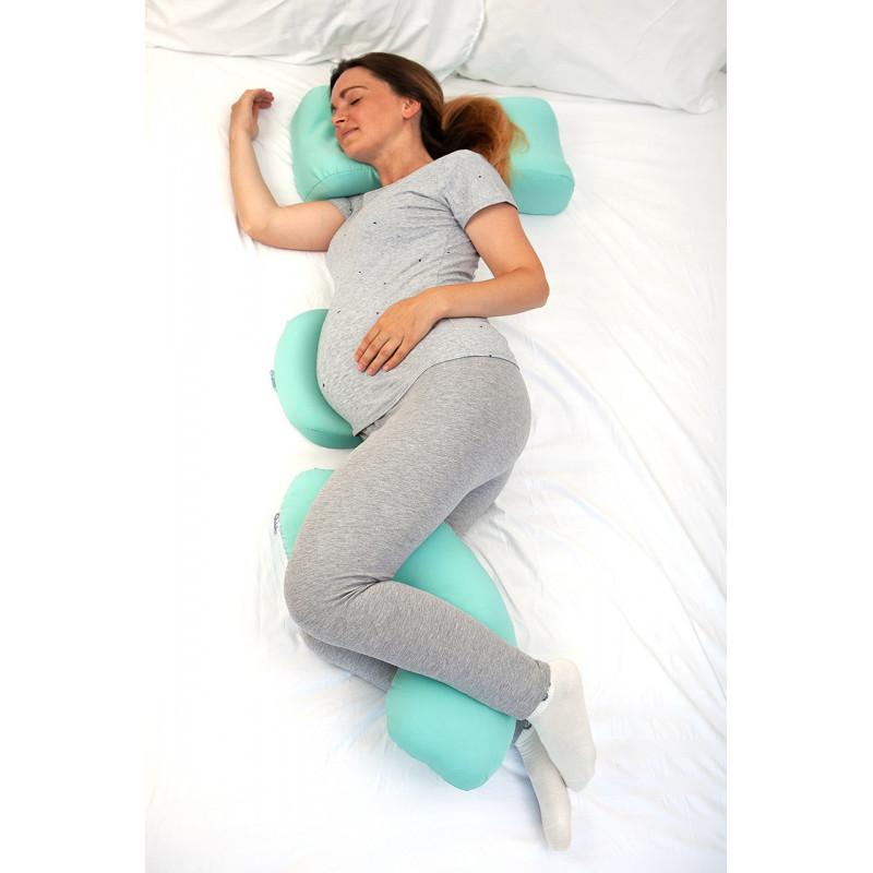 Ортопедична подушка між ніг SLEEP COMFORT MAX, Beauty Balance® смарагдовий (Тенсел)