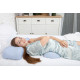 Подушка ортопедична під поперек для сну Roller Pillow Back (тенсел) Beauty Balance® блакитний