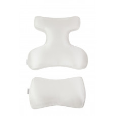 Комплект BEAUTY SET - ортопедичні подушки для сну на животі Beauty Balance® (Face Pillow №1 & Roller Pillow №2) шовк айворі