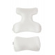 Комплект BEAUTY SET - ортопедичні подушки для сну на животі Beauty Balance® (Face Pillow №1 & Roller Pillow №2) шовк айворі