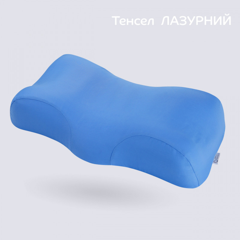 Ортопедична подушка Beauty Balance® наволочка ТЕНСЕЛ проти зморшок сну та ранкової набряклості, лазурна