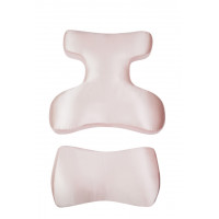 Комплект BEAUTY SET - ортопедичні подушки для сну на животі Beauty Balance® (Face Pillow №1 & Roller Pillow №2) шовк пудра