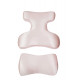 Комплект BEAUTY SET - ортопедичні подушки для сну на животі Beauty Balance® (Face Pillow №1 & Roller Pillow №2) шовк пудра