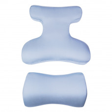 Комплект BEAUTY SET - ортопедичні подушки для сну на животі Beauty Balance® (Face Pillow №1 & Roller Pillow №2) тенсел блакитний