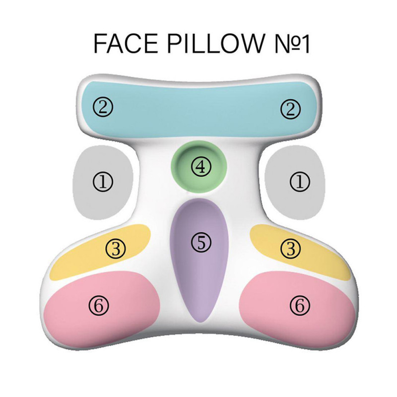 BEAUTY SET - ортопедична подушка для сну під голову Beauty Balance® (FACE PILLOW №1) шовк айворі