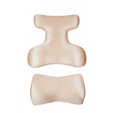 Комплект BEAUTY SET - ортопедичні подушки для сну на животі Beauty Balance® (Face Pillow №1 & Roller Pillow №2) шовк бежевий