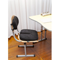 Комплект дитячих ортопедичних подушок для сидіння School Comfort, Correct Shape® (M1, M2) вік 5-10 років чорний