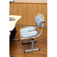 Комплект дитячих ортопедичних подушок для сидіння School Comfort, Correct Shape® (M1, М2) вік 5-10 років сірий