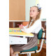 Дитяча ортопедична подушка для сидіння - School Comfort М1-М, Correct Shape® (вік 10-15 років) смарагд