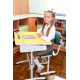 Дитяча ортопедична подушка для сидіння - School Comfort M1-S, Correct Shape® (вік 5-10 років) сірий