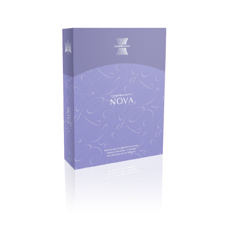 Гольфи компресійні медичні 2 клас COMPRESSANA NOVA 0280, закритий носок, A-D (шовковий)