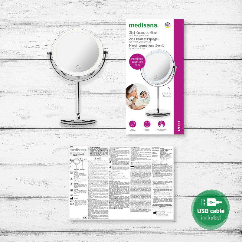 Косметичне дзеркало Medisana CM 844 2-в-1