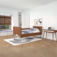 Ліжко Rehabed Taurus 2 LUX, металеве з ламелями, 90x200, SIL - горіх