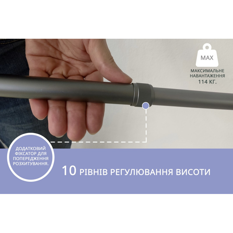 Тростина алюмінієва складна телескопічна Doctor Life 11874/SZ-G сірий