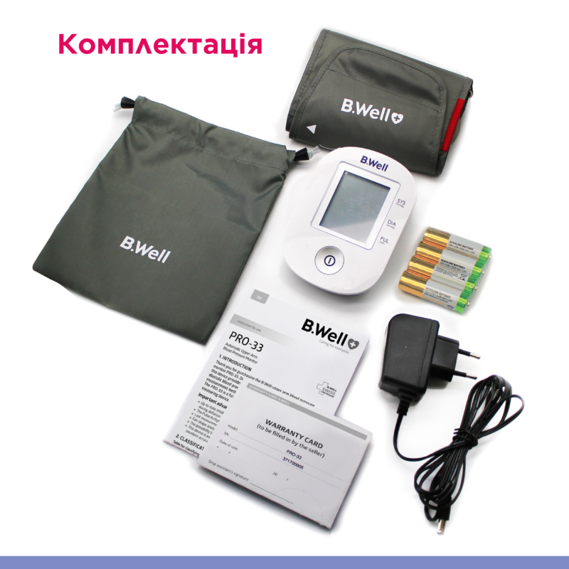 Автоматичний тонометр PRO-33 (манжета M-L з адаптером)
