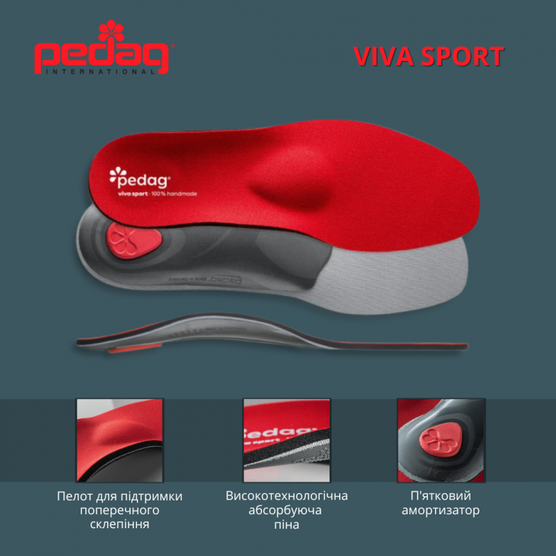 Спортивна ортопедична устілка Viva Sport