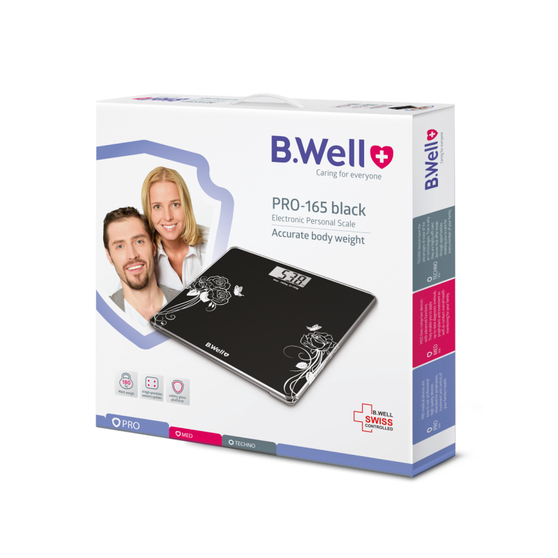 Електронні ваги B.Well PRO-165 Чорні