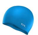 Шапочка для плавання TYR Wrinkle-Free Silicone Swim Cap BLUE (LCS-420)