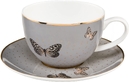 GOE-26150201 Grey Butterflies - TEA CUP ARTIS ORBIS JOANNA CHARLOTTE Goebel