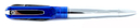 SP103 Ручка - нож с фонариком, стальная с синим Wagner of Switzerland