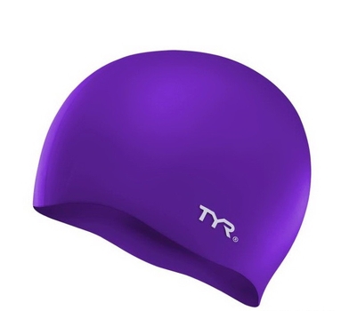 Шапочка для плавання TYR Wrinkle-Free Silicone Swim Cap PURPLE (LCS-510)