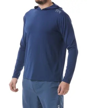 Футболка чоловіча з капюшоном TYR Men’s SunDefense Hooded Shirt, Navy, XXL