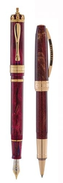 65460PDA55DTF 60th AN.RY JUBILEE SET IMPERIAL RUBY F Ручка Перо + роллер Visconti