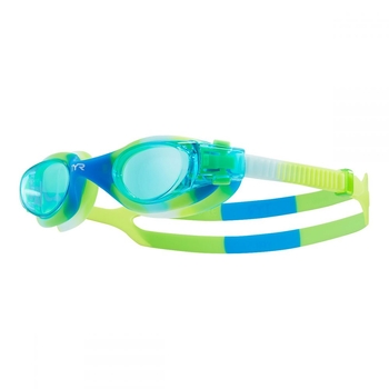 Окуляри для плавання TYR Vesi Tie Dye Youth Fit, BLUE/GREEN (487)