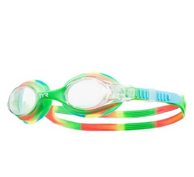 Окуляри для плавання TYR Swimple Tie Dye Kids Green/Orange (LGSWTD-307)