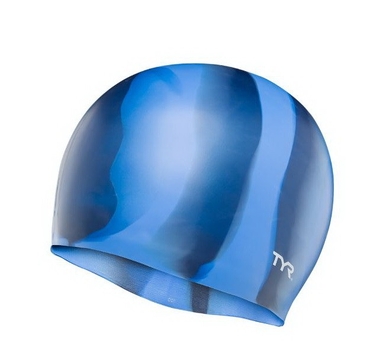 Шапочка для плавання TYR Multi-Color Silicone Swim Cap BLUE (LCSM-420)