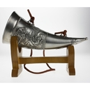 12628 Artina Drinking Horn on Stand „Gambrinus“ 19.5 cm
