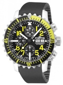 Часы FORTIS 671.24.14 K FORTIS B-42 FORTIS MARINEMASTER CHRONOGRAPH YELLOW WITH BLACK CAOUTCHOUC STR