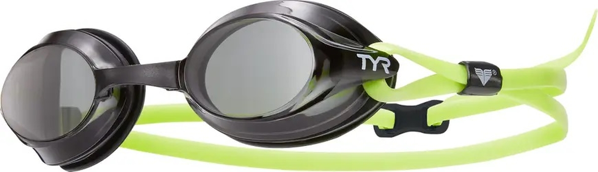 Окуляри для плавання TYR Velocity, Smoke/Black/Fl. Yellow (073)