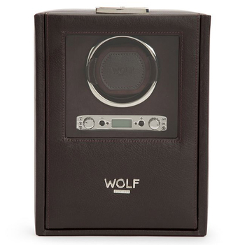 460606 Blake Single Watch Winder with Storage WOLF Brown/Pebble