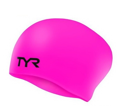 Шапочка для плавання TYR Long Hair Wrinkle-Free Silicone Cap FL PINK (LCSL-693)